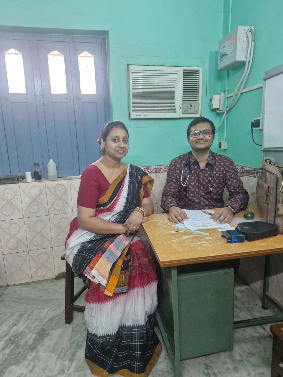 Consent-approved clinic consultation moment